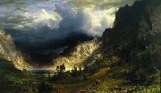 Albert Bierstadt Storm in the Rocky Mountains, Mount Rosalie Germany oil painting artist
